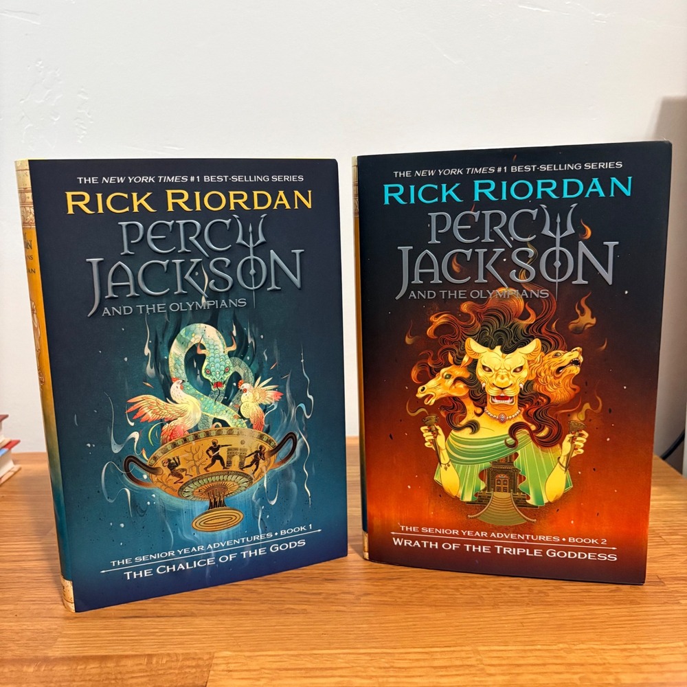 Percy Jackson Senior Year Adventures Vol 1 2 Riordan 1st Ed English Hardcover